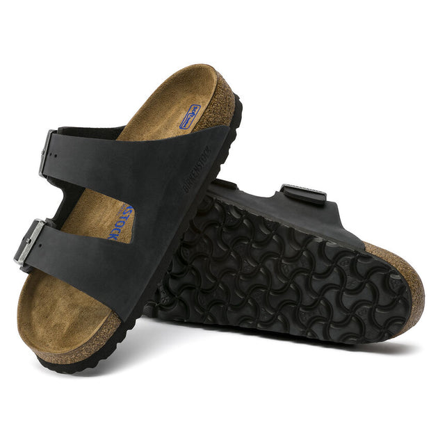 BIRKENSTOCK ARIZONA BLACK OILED LEATHER – About Time Clothing